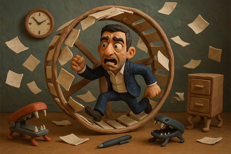 چگونه از شر کارهای اداری رها شدم:کابوس کاغذبازی بی‌پایان